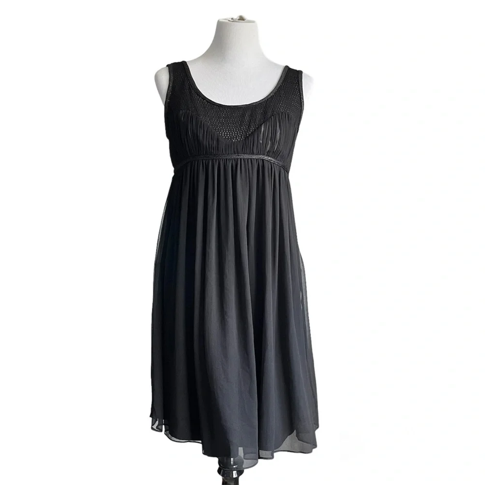 Cynthia Steffe Silk Black Sleeveless Dress Women’s Large - Picture 1 of 8